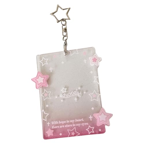 YiNLuax Tragbarer Star Kartenhalter Schlüsselbund Charme Ideal Zum Sammeln Und Schutz Von Idol Fotokarten Auf Dem GO Water of Card Protector von YiNLuax
