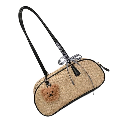 YiNLuax Umhängetasche Frauen Trendige Hobos Toted Handtasche Gewebt Unterarmtasche Clutches Tasche Mit Reißverschluss Hobos Handtasche von YiNLuax