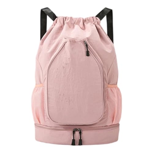 YiNLuax Waterfeste Kapazität Wasserdichte Oxford Rucksackfunktionaler Kordelstring Tennisgetriebe Mit Ergonomischem Für Sportler Schüler Sportgeräte Organisatoren Tasche von YiNLuax