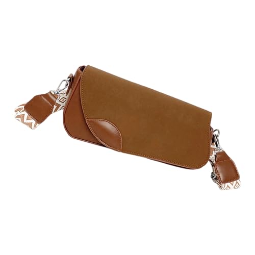 YiNLuax Zeitgenössische Frauen Umhängetasche Asymmetrisches Design Weiche PU Leder Crossbody Geldbörse Ergonomisch Bequemer Verschleiß Unregelmäßiger Formhandtasche von YiNLuax