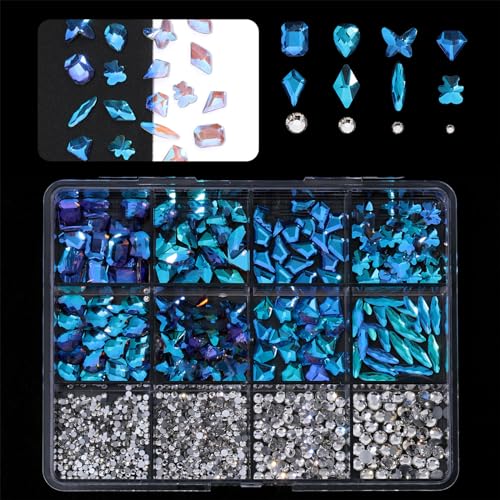1 Box 3D Nails Charm Flatback GlasNails Strasssteine für Frauen Nägel Dekoration Nägel Kunstprojekte Verschönerung Kunsthandwerk 1 Box 3D Nails Charm Flatback GlasNails Strasssteine für Frauen Nägel Dekoration Nägel Kunstprojekte Verschönerung Kunsthandwerk von YiQinzcxg