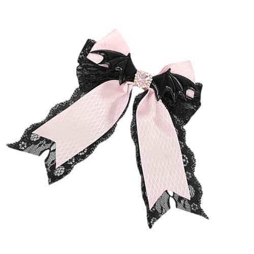 2000er Jahre Haarspange Für Halloween Punk Flügel Spitze Schleife Haarspange Rutschfeste Haarspangen Haarhalter Cosplay Party Haardekorationen von YiQinzcxg