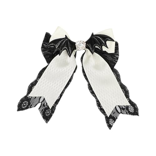 2000er Jahre Haarspange Für Halloween Punk Flügel Spitze Schleife Haarspange Rutschfeste Haarspangen Haarhalter Cosplay Party Haardekorationen von YiQinzcxg
