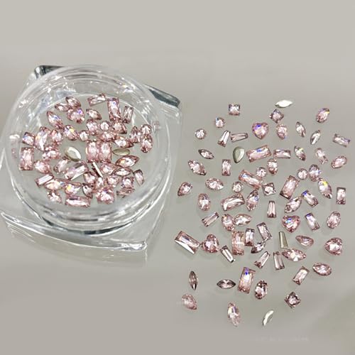 50 Stück Modische Kristall Nagelkunst Schmuckanhänger Kristall-3D Diamant Strasssteine Nagel Strasssteine Nageldekoration von YiQinzcxg