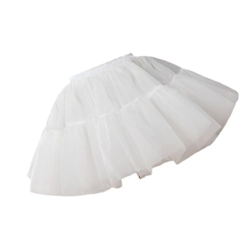 6 Layers Tulle Short Tutus Rock Boneless Petticoat Cosplay Party Kleid Unterrock Crinoline Halbe Slip Für Frauen von YiQinzcxg