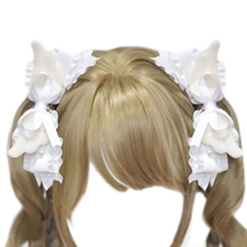 Animes Maid Haarspange mit Schleife, für Mädchen, Schleifen, Haarspangen, ComicShow, Haarnadel, Maskeraden, Haardekoration, Flügel-Haarspange von YiQinzcxg