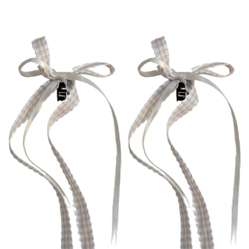 Band Haarschleifen Haarspange Elegante Krallenklammer Haarbananen Haarspangen Rutschfeste Kiefer Haarklammer Pferdeschwanzklemmen Für Frauen von YiQinzcxg