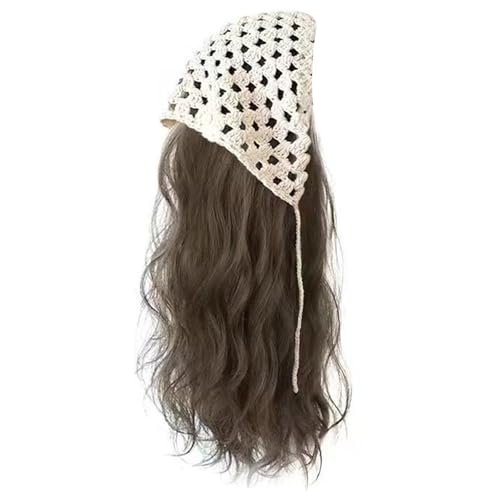 Bandanas Haar Lockiges Stirnband Perücken Haar Haarteil Frauen Mädchen Haar Dekore Lockiges Haartuch Stirnband Perücken von YiQinzcxg