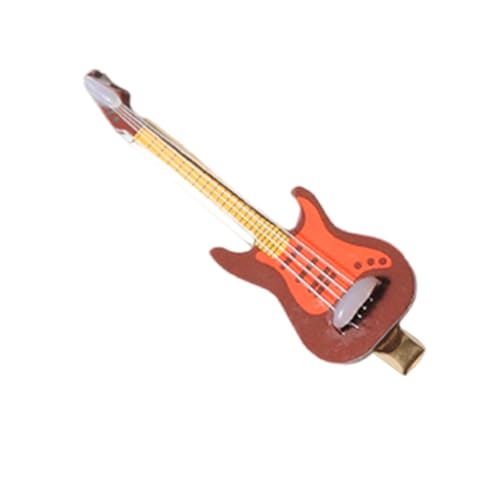 Bass Kreative Haarnadel Gitarre Haarspange Elegante 2000er Jahre Stilvolle Bündel Ornament Süße Balletcore Bass von YiQinzcxg