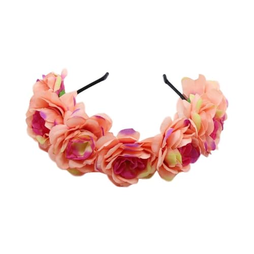 Braut-Stirnbänder mit Blumenmuster, Blumengirlanden, Haarkranz, Brautblume für Hochzeit, Blumenstirnbänder für Damen von YiQinzcxg