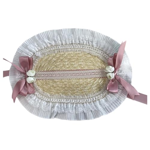 Country Styles Strohhalm Multikolen Handgefertigtes Lolitas Blumenband Für Strandferien von YiQinzcxg