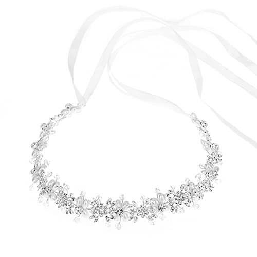 Dekoratives Tiara-Haarband für Damen, eleganter Kopfschmuck, Jugendweihe, Zeremonie, Kopfbedeckung, Braut, Hochzeit, Kopfschmuck, dekorative Haarkämme für Frauen von YiQinzcxg