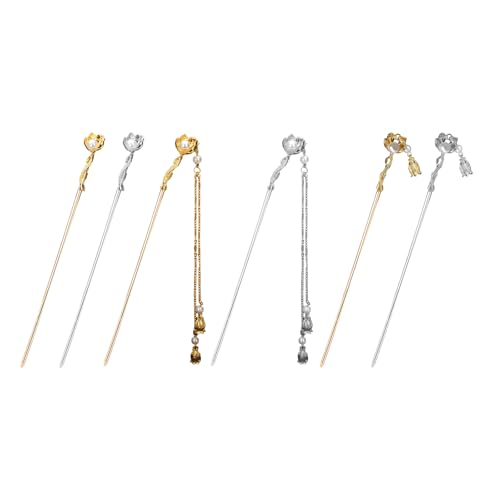 Elegant Silberhaarklick Mit Pearls Filigree Buyao Für Frauen Mädchen Buyao Für Traditionelle Kopfbedeckungen Haarschmuck von YiQinzcxg