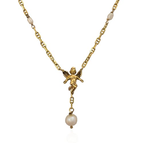 Exquisite Perlen Bowknot Kompass Anhänger Halskette Schlüsselbeinkette Einstellbarer Halshändler Exquisites Kragen Schmuck Handgefertigtes Halsband Halshändler Für Frauen Mädchen Einzigartige Schmuck von YiQinzcxg