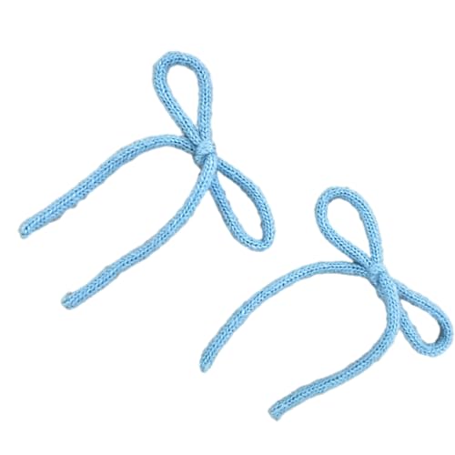 Gestrickte elegante schlichte Seitenclip Haarspange süße Mädchen festliche Schleife Balletcore Haarnadel für Mädchen von YiQinzcxg