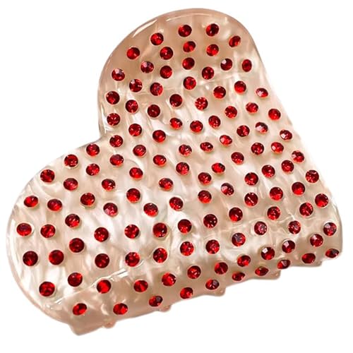 Haar Klaue Clip Für Frauen Herz Pferdeschwanz Clip Haarspangen Starke Klemme Haar Klaue Weibliche Haar Styling Clip von YiQinzcxg