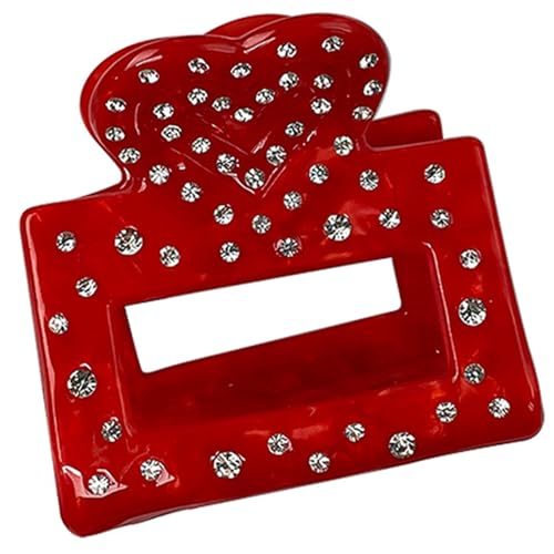 Haar Klaue Clip Für Frauen Herz Pferdeschwanz Clip Haarspangen Starke Klemme Haar Klaue Weibliche Haar Styling Clip von YiQinzcxg