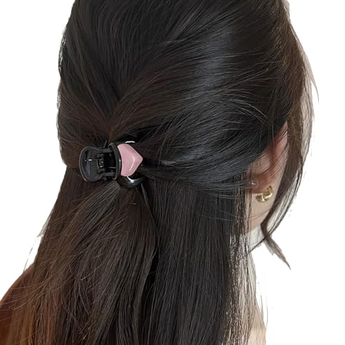 Haarklammer mit Herzmotiv, für Mädchen, Haarklammer, Haarstyling-Zubehör, französischer Kieferclip, Kopfschmuck, rutschfeste Haarspange von YiQinzcxg