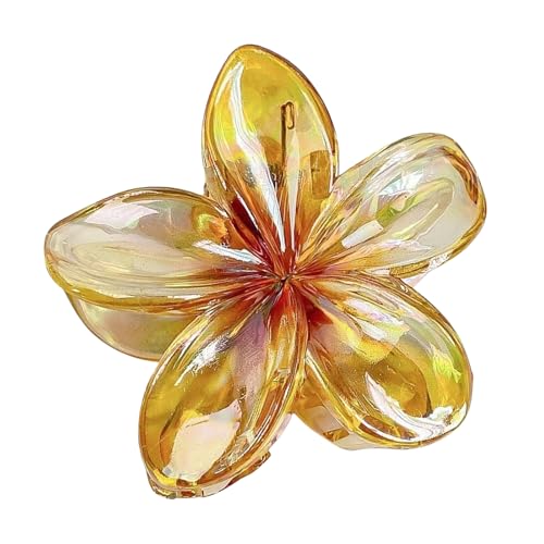 Haarklaue Clip Prinzessin Thema Haarklaue Klemme Schöne Pflumeria Haarfangen Barrettes Starke Haltshaarpin Für Mädchen von YiQinzcxg