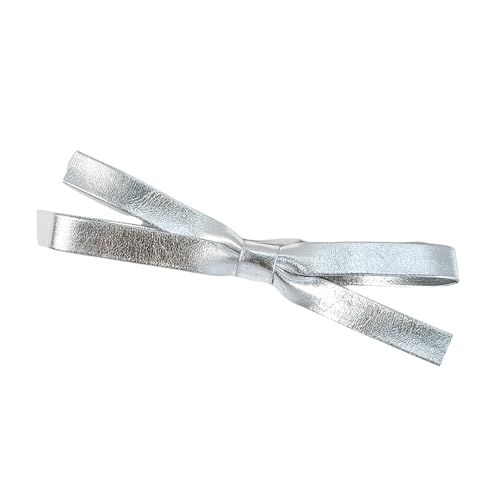 Haarspange Schleifen Silber 2000er Jahre Balletcore Schleifen Flache Clip Balletcore Haarnadel Schleifen Elegante Haarspange Für Bündel von YiQinzcxg