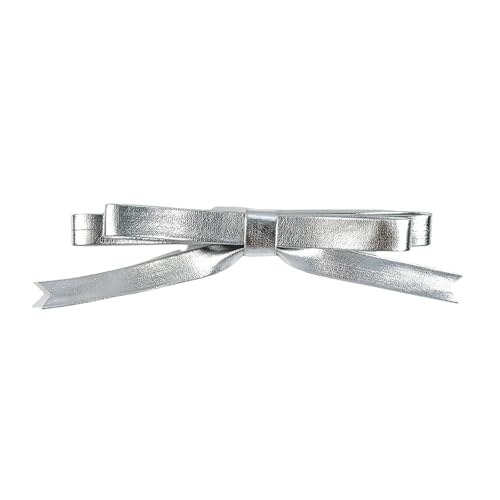 Haarspange Schleifen Silber 2000er Jahre Balletcore Schleifen Flache Clip Balletcore Haarnadel Schleifen Elegante Haarspange Für Bündel von YiQinzcxg