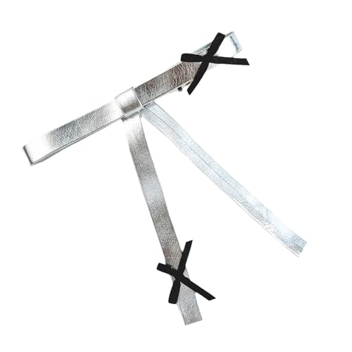 Haarspange Schleifen Silber 2000er Jahre Balletcore Schleifen Flache Clip Balletcore Haarnadel Schleifen Elegante Haarspange Für Bündel von YiQinzcxg