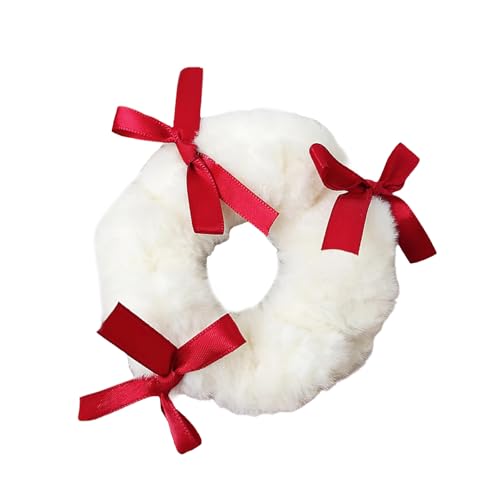 Hair Scrunchie Für Frauen Und Kinder Plüsch Bowknot Hair Bands Süßer Pferdeschwanzhalter Für Tägliche Verwendung Von Haarstylingzubehör von YiQinzcxg
