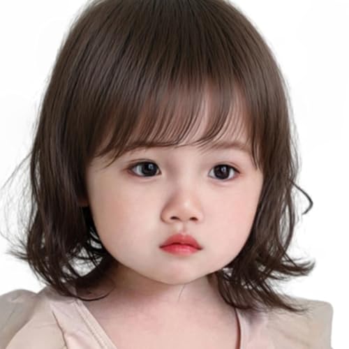 Kinder Synthetische Kurze Perücken Mit Lockigem Bang Natürliche Haarlinien Atmungsaktiv Für Partys Cosplay Kostüm Event Easy Wartes Kinder Rollenspiele Rollenspiele von YiQinzcxg