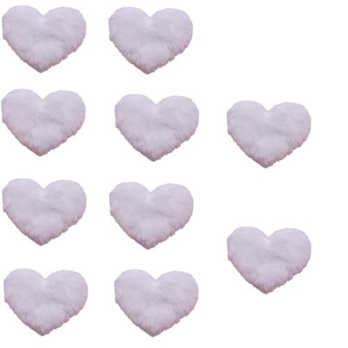 Kunsthandwerk Plüsch Herz Applikationen Für Haarspangen Handgefertigt Trendige Cartoon Kopfbedeckung Dekorative Haarspangen von YiQinzcxg