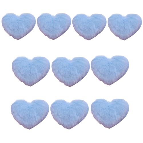 Kunsthandwerk Plüsch Herz Applikationen Für Haarspangen Handgefertigt Trendige Cartoon Kopfbedeckung Dekorative Haarspangen von YiQinzcxg