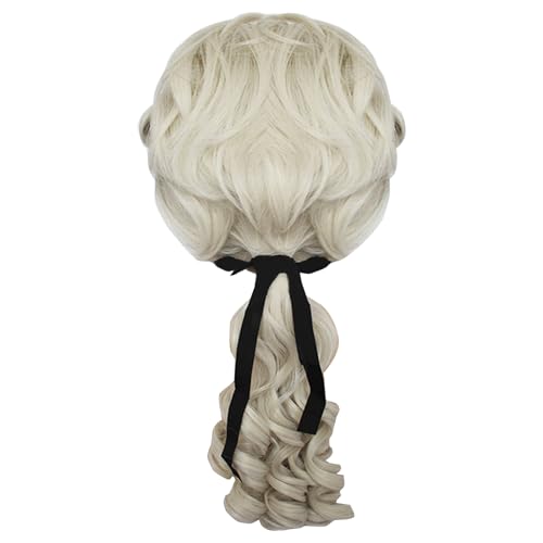 Männliche Historische Richter Perücken Perücken Lockige Perücken Herren Richter Kolonial Perücken Halloween Party Zubehör von YiQinzcxg