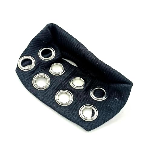 Mode Punk Styles Stirnband Mit Hohlen Ösen Und Metallgestein Einfluss Trendy Damen Hairband Unqiue Kopfbedeckung von YiQinzcxg