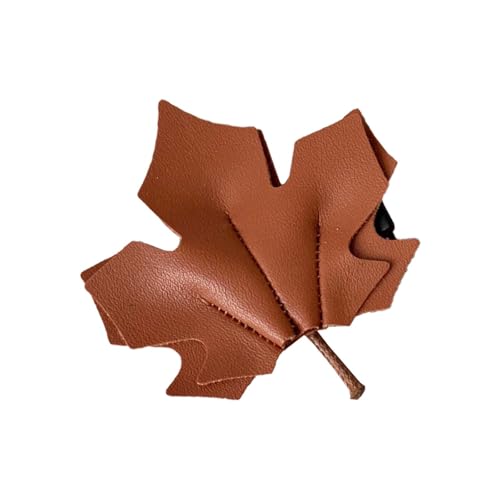 Modische Leder Haare Clip Ahornblatt Form Haarschlüsse Süße Einfache Haarnadel Für Vielseitige Frisur Fixierung von YiQinzcxg