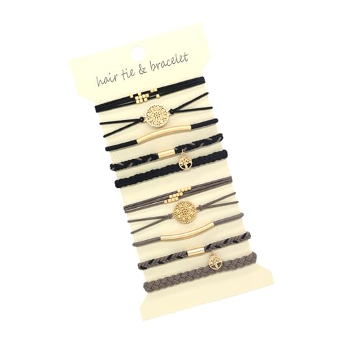 Packung Von 10 Elastischen Haar Scrunchie Armbändern Für Frauen Und Mädchen Haarseile Pferdeschwanzhalter Für Lockige Schwere Haare von YiQinzcxg