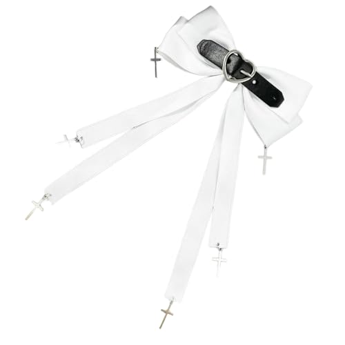 Punk Haarspange Mit Anhänger Schleife Haarspangen Herzschnalle Gürtelclip Für Damen Halloween Haar Styling Werkzeug von YiQinzcxg