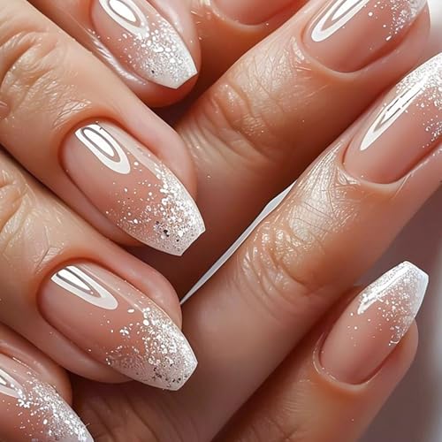 Quadratische Presse Auf Nägeln Gradienten Gefälschte Nägel Kleber Auf Nägeln Künstliche Acrylnägel 24 Pcs Stick Auf Nägeln Für Frauen Mädchen von YiQinzcxg