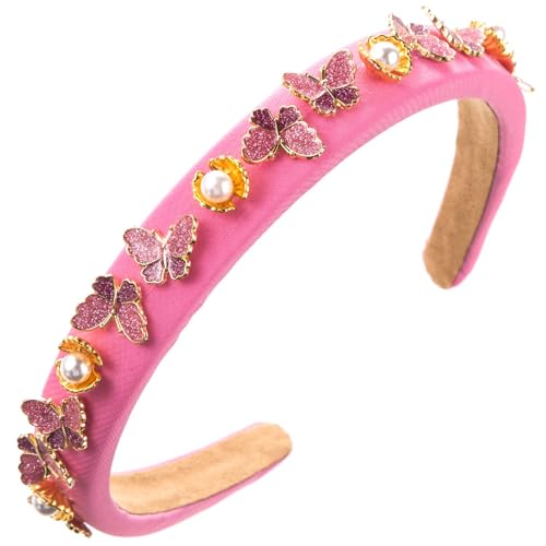 Schmetterling Besetztes Haarband Für Weibliche Französische Art Künstliche Perle Hairhoop Mädchen Elegantes Stirnband Partei Haar Dekore Schmetterling Besetztes Haarband Für Weibliche Französische Art Künstliche Perle Hairhoop Mädchen Elegantes Stirnband Partei Haar Dekore von YiQinzcxg