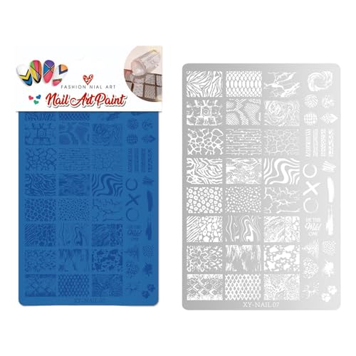 Schmetterlingsnägel Kunststempelplatte Blumen Nägel Schablone Stempel Schlange Maniküre Vorlage Schablone Nägel Kunstdekoration von YiQinzcxg