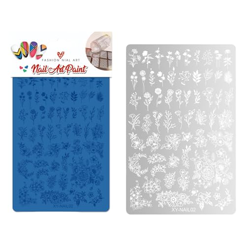 Schmetterlingsnägel Kunststempelplatte Blumen Nägel Schablone Stempel Schlange Maniküre Vorlage Schablone Nägel Kunstdekoration von YiQinzcxg