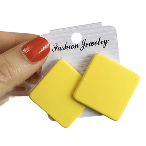 Süßigkeitenfarbe Ohrringe Für Frauen Leichtes Acrylohrohrstolzen Accessoire Geometrische Ocuward Accessoires Für Party Leichte Ohrringe von YiQinzcxg