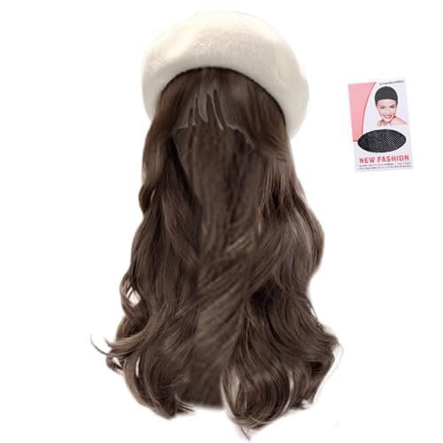 Synthetische Faserperücken Achteckiger Für Frisur Beliebte Runde Runde Für Frauen Mit Langer Lockiger Haardame Cosplay Accessoires von YiQinzcxg