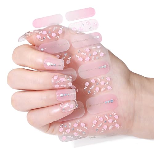 Weihnachts Nagellackstreifen Maniküre Aufkleber Vollständige Nagelfolien Gel Nagelstreifen Nagelkunstaufkleber Nagellackfolien von YiQinzcxg