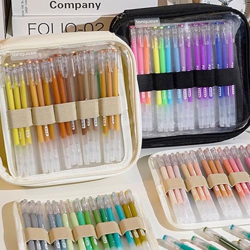 YiQinzcxg 108 Kapazitätsmarker Tragetasche Mit Multifunktional Großer Kunstmarker Stiftbeutel Für Gel Große Organisatoren von YiQinzcxg
