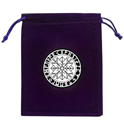 YiQinzcxg Divinations Tarotkarten-Würfeltasche, Hochzeitstasche, Tischdecke, Orakel, Kartenspiel, Tasche, Schmuckaufbewahrung, Kordelzug, Tarot-Taschen, Tarotkarte mit Kordelzug, J001 von YiQinzcxg