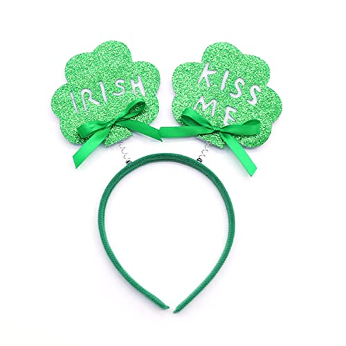 YiQinzcxg Festtags-Stirnband, Patrick Day, dekoratives Haarband, Feiertags-Kopfschmuck, irischer Nationalfeiertag, Partykleid, Patrick-Stirnband von YiQinzcxg