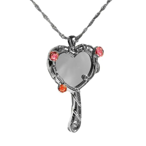 YiQinzcxg Funkelnde Herzförmige Gläser Halskette Accessoire Einzigartige Klavikuläre Kette Mode Halskette Schmuck Für Frauen Mädchen Einzigartige Klavikuläre Kette von YiQinzcxg