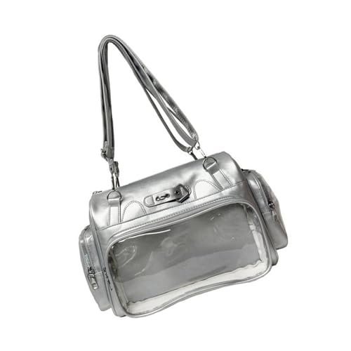 YiQinzcxg Funktionaler Rucksack Für Mode Enthusiasten Praktische PU Schule Tasche Crossbody Taschen Für Tägliche Pendelputant von YiQinzcxg