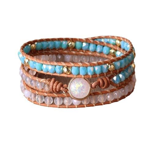 YiQinzcxg Handgefertigtes Böhmisches Perlenarmband Elegant Perlen Armband Armband Kette Verbessert Ihre Stile Mühelos von YiQinzcxg