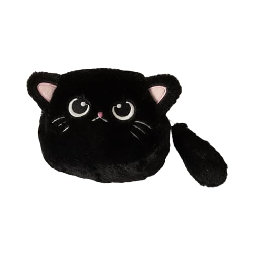 YiQinzcxg Katzen Formmünze Geldbörse Für Frauen Wechseln Brieftasche Mit Reißverschlüssen Kartenhalter Key Münzhalterbeutel Tragbare Make Up Taschen Katzen Coin Beutel von YiQinzcxg