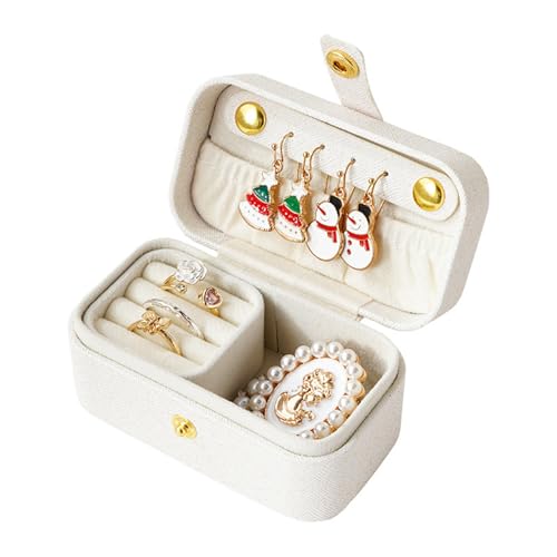 YiQinzcxg Kompakte Schmuckhalterbox Mode Schmuck Organisatoren Für Frauen Unterwegs Und Zu Hause von YiQinzcxg